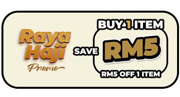 1 Item Get RM5 off (RAYA HAJI SALE)