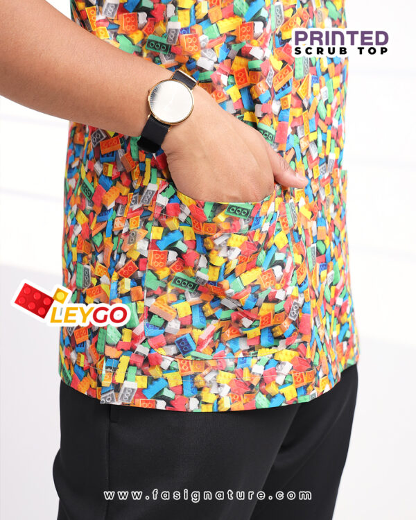 PRINTED Unisex Scrub Top (Limited Edition New Design) - Image 3